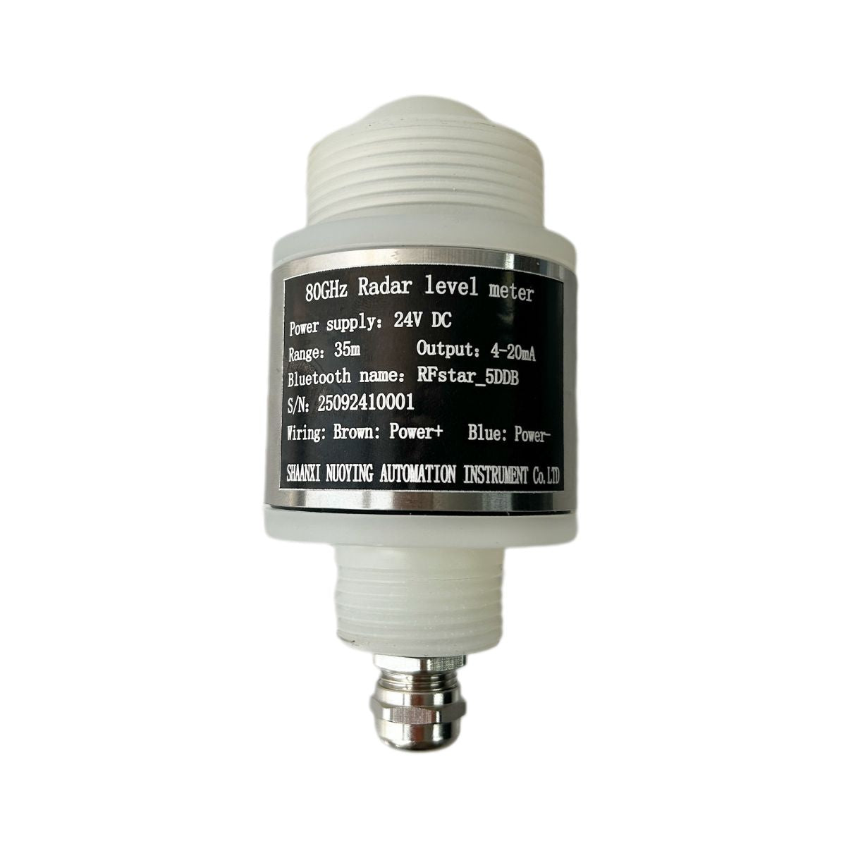 Atmospheric Temperature and Pressure 80G Radar Water Level Meter with Mobile Bluetooth Debugging, Low-Power Operation and Easy Installation