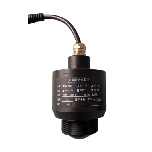 Atmospheric Temperature and Pressure 80G Radar Water Level Meter with Mobile Bluetooth Debugging, Low-Power Operation and Easy Installation