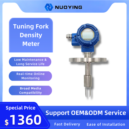 On-line Digital Display Tuning Fork Densimeter for Measuring Ammonia Water, Lime Slurry and Ore Slurry