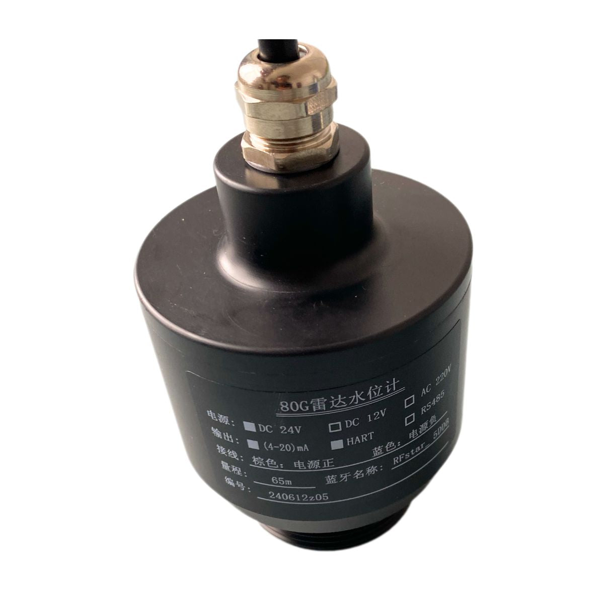 Atmospheric Temperature and Pressure 80G Radar Water Level Meter with Mobile Bluetooth Debugging, Low-Power Operation and Easy Installation