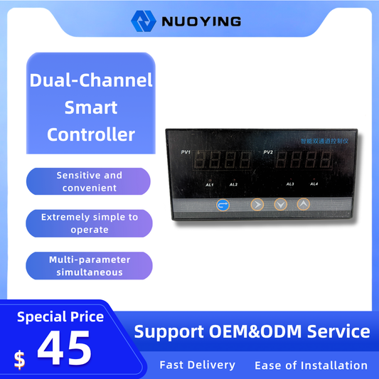 Dual-Channel Smart Controller: Capacitive Touch, 2-Input Channels for Multiple Parameter Measurement
