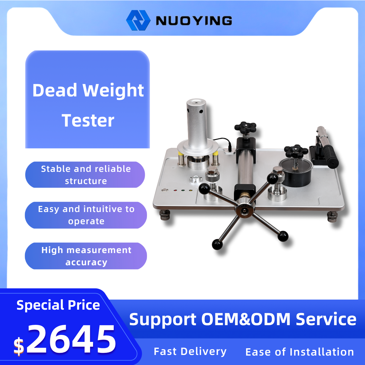 Dead Weight Tester: Stable & Durable Pressure Measurement Instrument for Industrial Precision Detection