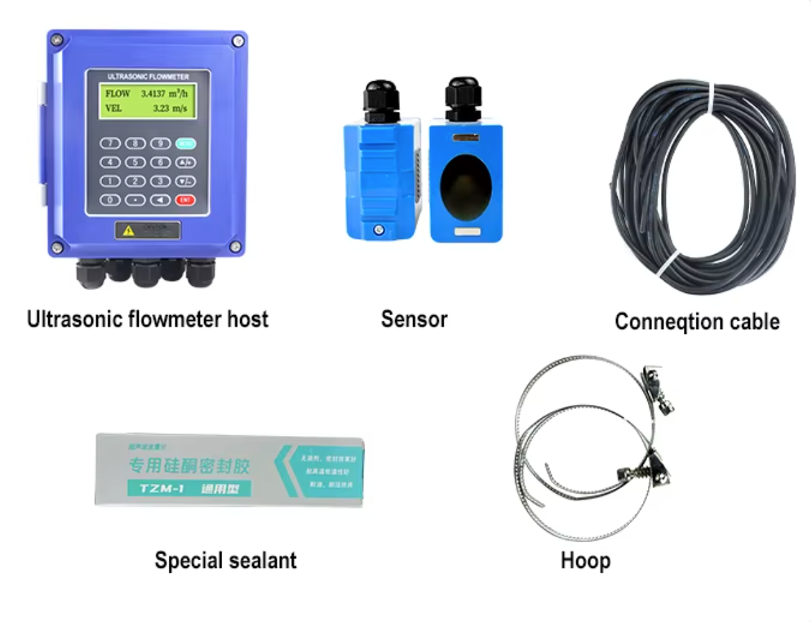 Wall-Mounted Ultrasonic FlowMeter – High-Precision Non-Contact Liquid Flow Measurement(Complete Set)