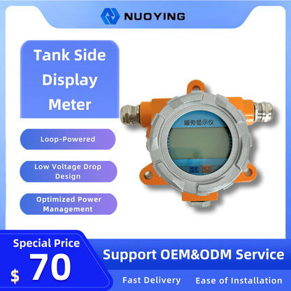 Loop-Powered Tank Side Display Meter with Low Voltage Drop Design, Optimized Power Management & Explosion-Proof | Low Power Consumption (Voltage Drop 2.8V)